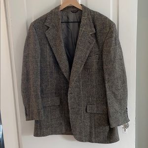 Vintage Bill Blass Camel-Hair Houndstooth Blazer